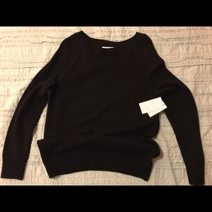 Equipment Femme black cashmere blend sweater